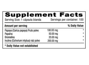 Papayenz x 100 Softgels Natural Systems - Imagen 2