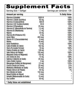 Mitrumvit x 120 Softgels Natural Systems - Imagen 2