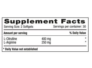 L-Citrulline + L-Arginine x 60 Softgels Natural Systems - Imagen 2