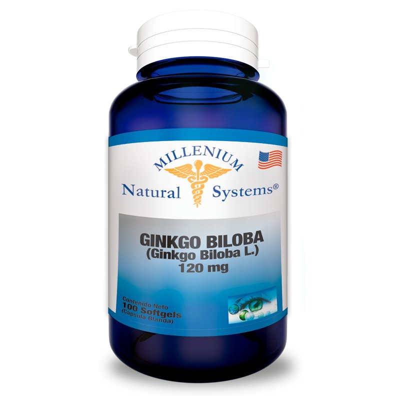 Ginkgo Biloba 120 mg x 100 Softgels Natural Systems