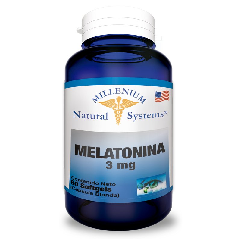 Melatonina 3 mg x 60 Softgels Natural Systems