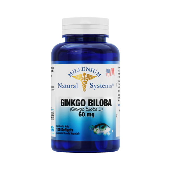 Ginkgo Biloba 60 mg x 100 Softgels Natural Systems
