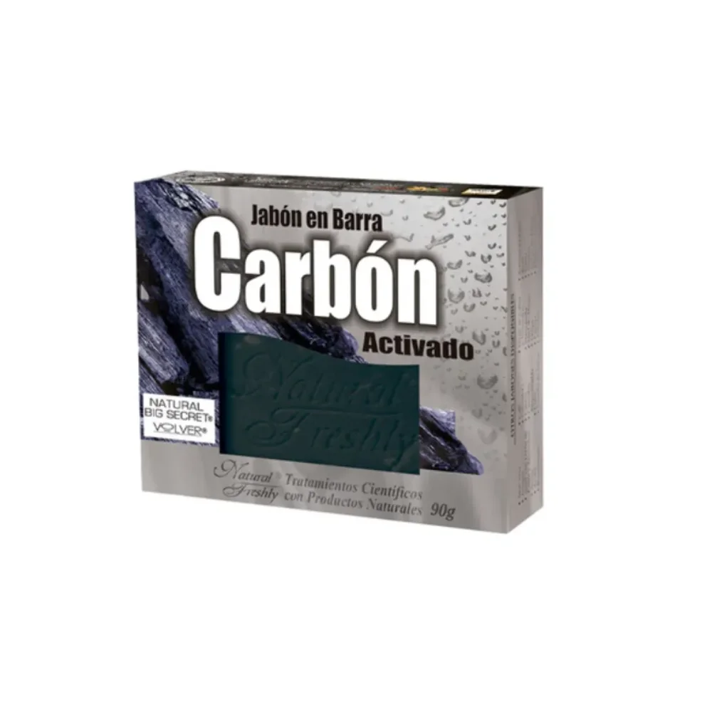 JABON EN BARRA CARBON X 90 GR. NATURAL FRESHLY