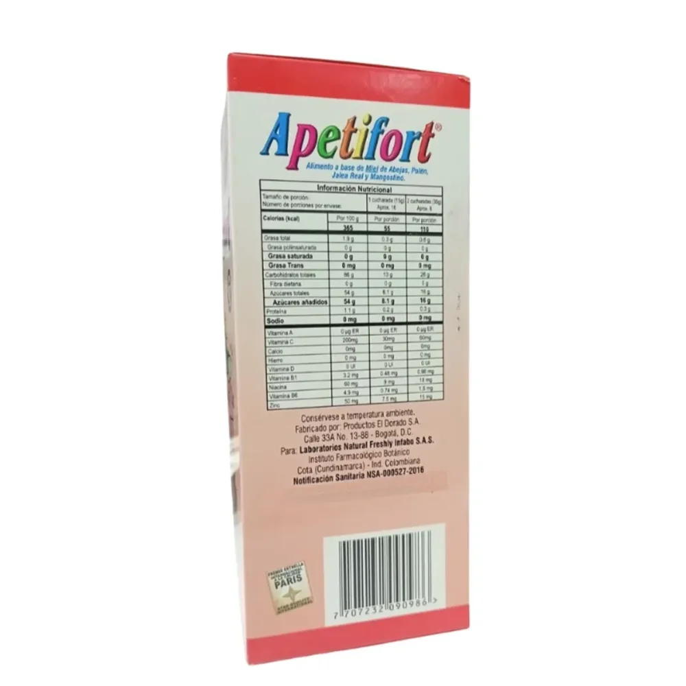 APETIFORT JARABE X 240 ML NATURAL FRESHLY - Imagen 2