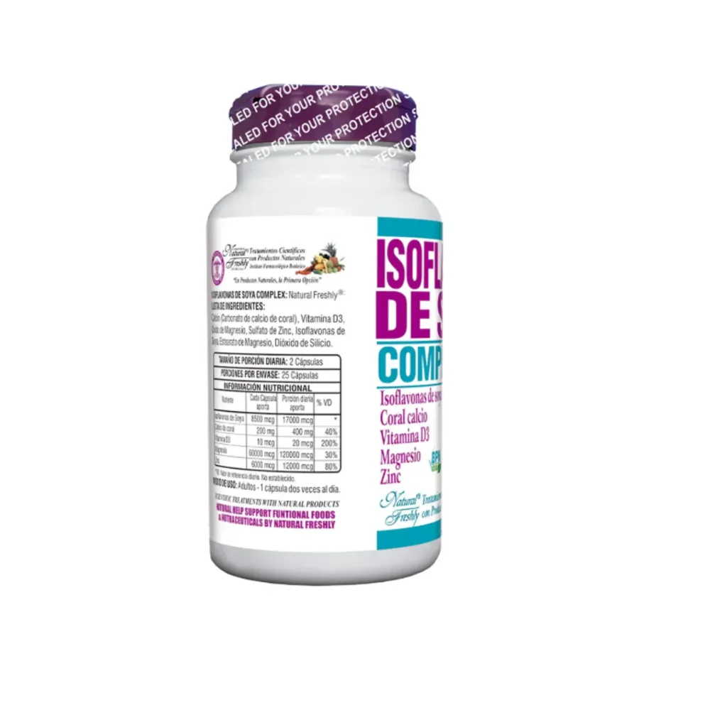 ISOFLAVONAS DE SOYA COMPLEX X 50 CAPSULAS BLANDAS NATURAL FRESHLY - Imagen 2