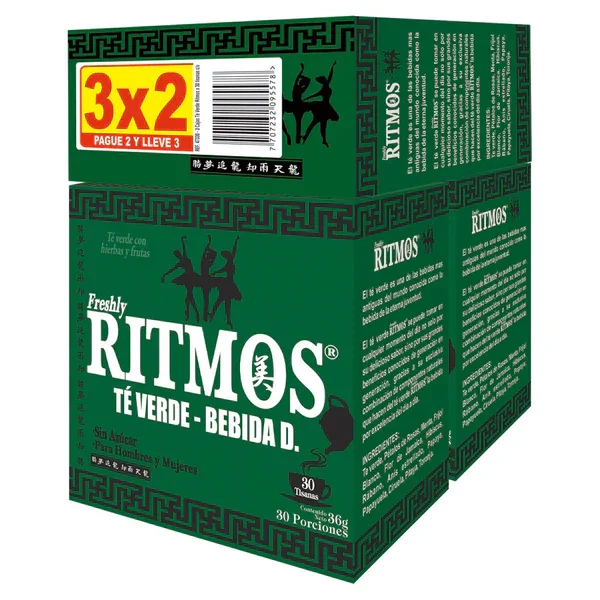 KIT TE VERDE RITMOS PAGUE 2 LLEVE 3 NATURAL FRESHLY