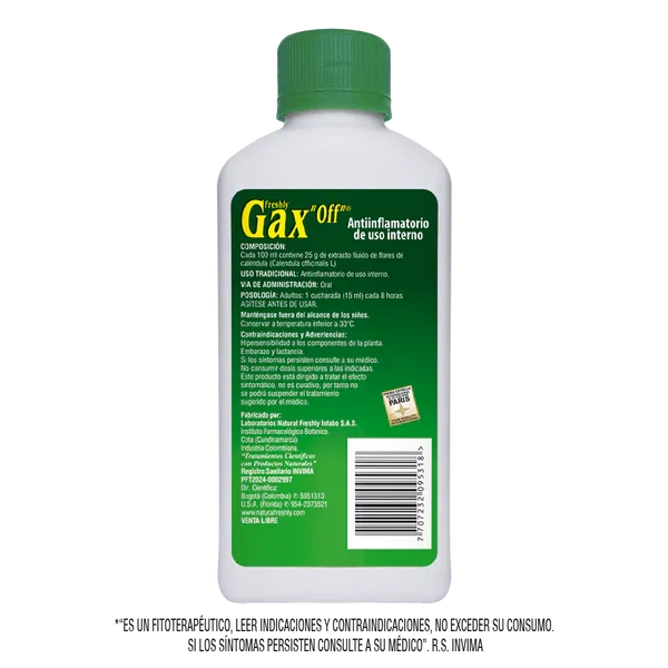Gax Off Suspension X 360ml NATURAL FRESHLY - Imagen 2