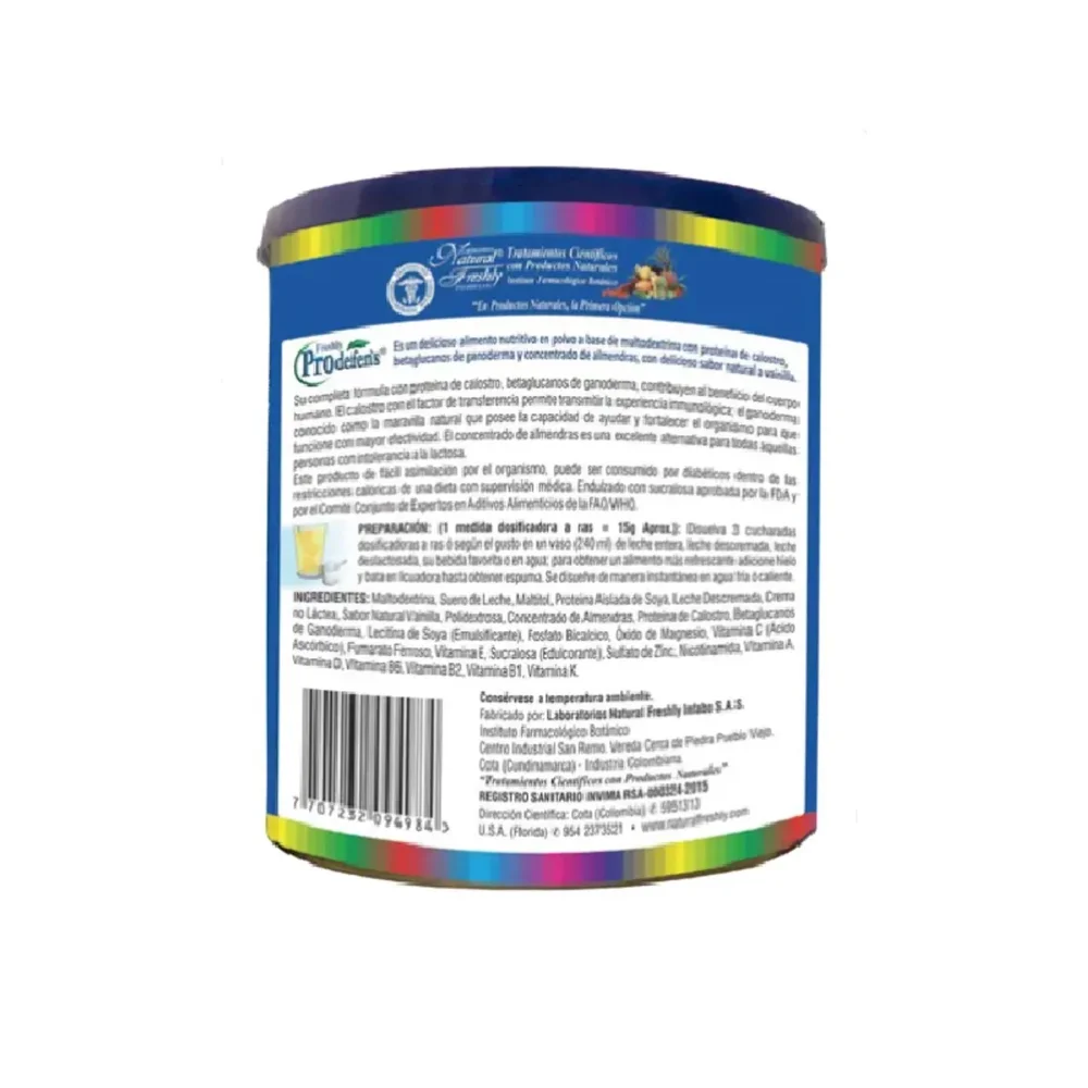 ALIMENTO CON PROTEINA DE CALOSTRO Y VITAMINAS X 400G PRODEFENSE NATURAL FRESHLY - Imagen 2