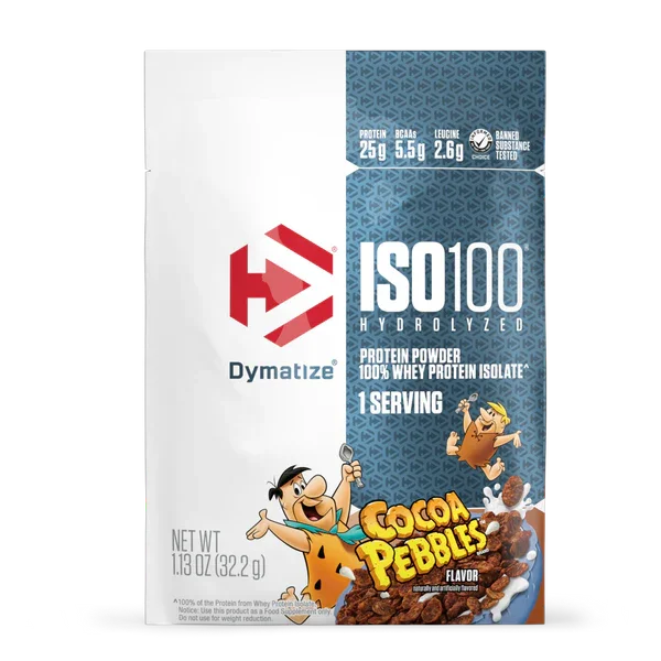 ISO100 COCOA PEBBLES SACHET 1 SERV DYMATIZE
