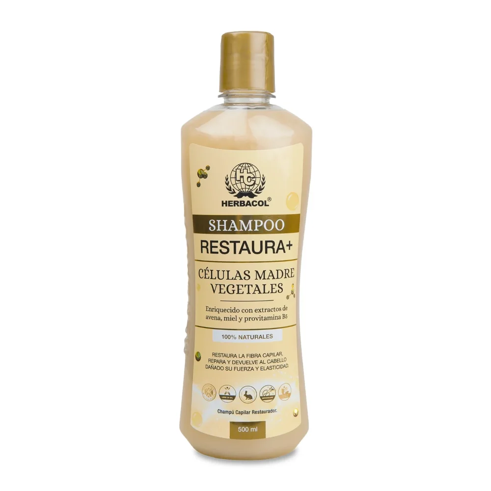 SHAMPOO CON CÉLULAS MADRE RESTAURA+ 500ml HERBACOL