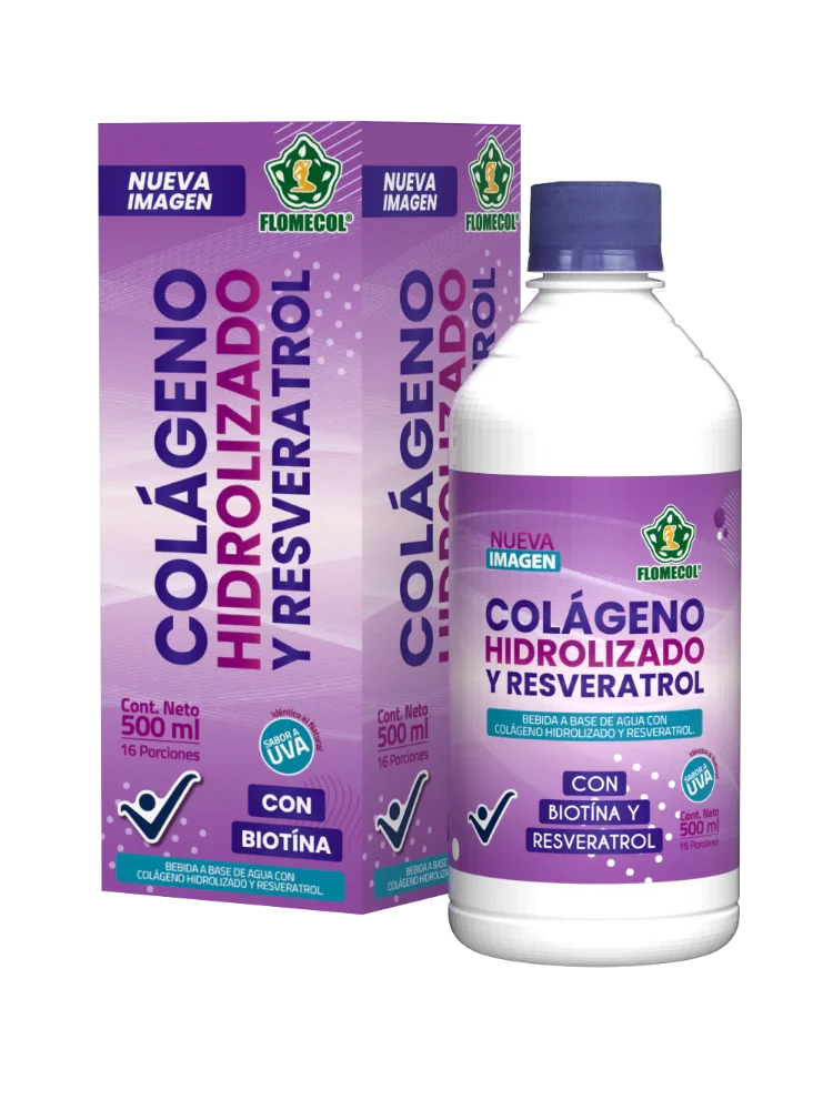 Colágeno Hidrolizado y Resveratrol x 500 mL FLOMECOL