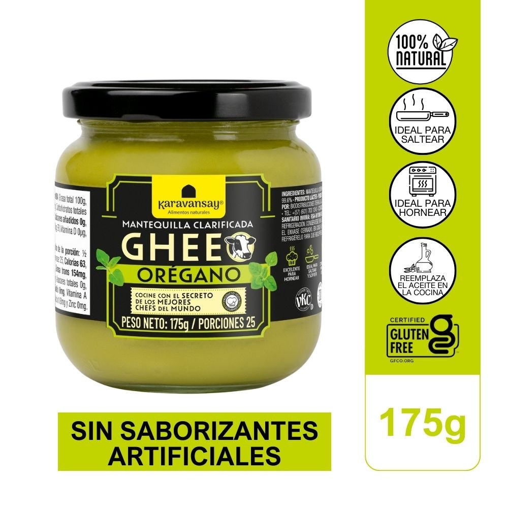 Mantequilla Clarificada Chee con Oregano 175g KARAVANSAY