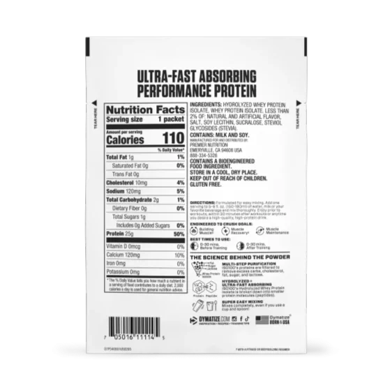 ISO100 CHOCOLATE SACHET 1 SERV DYMATIZE - Imagen 2