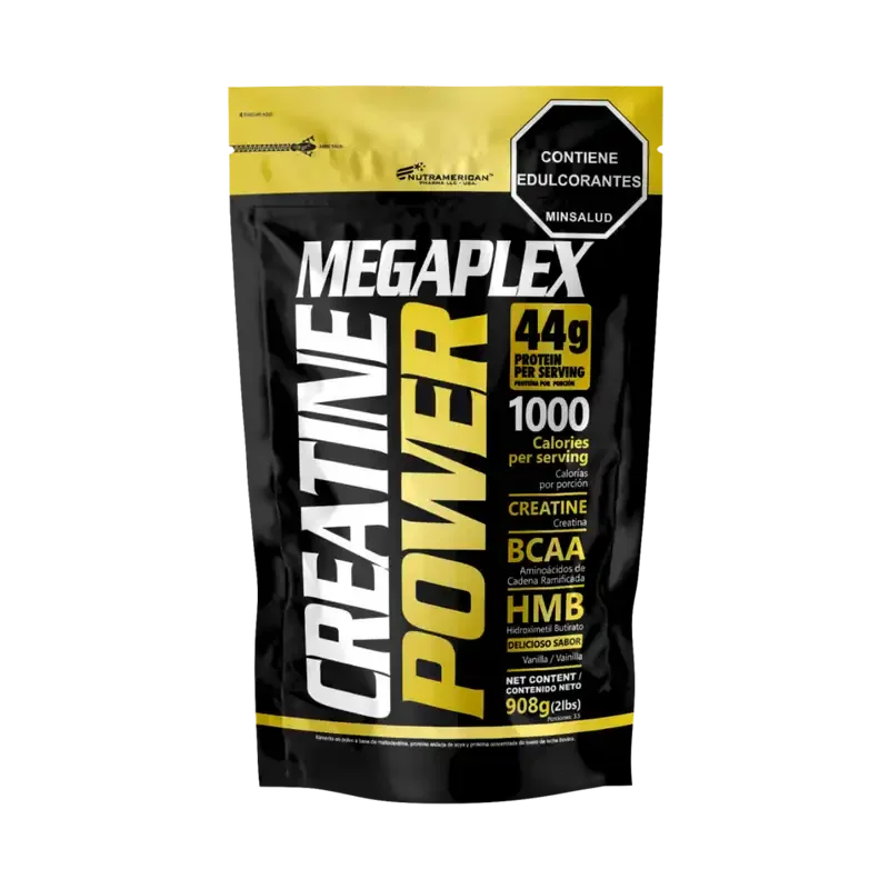 Megaplex Creatine Power 2 lb - Proteína de suero de leche + Creatina Monohidrato NUTRAMERICAN