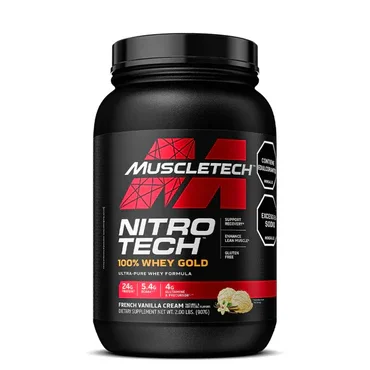 NITRO TECH 100% WHEY GOLD VAINILLA 2 LBS MUSCLETECH