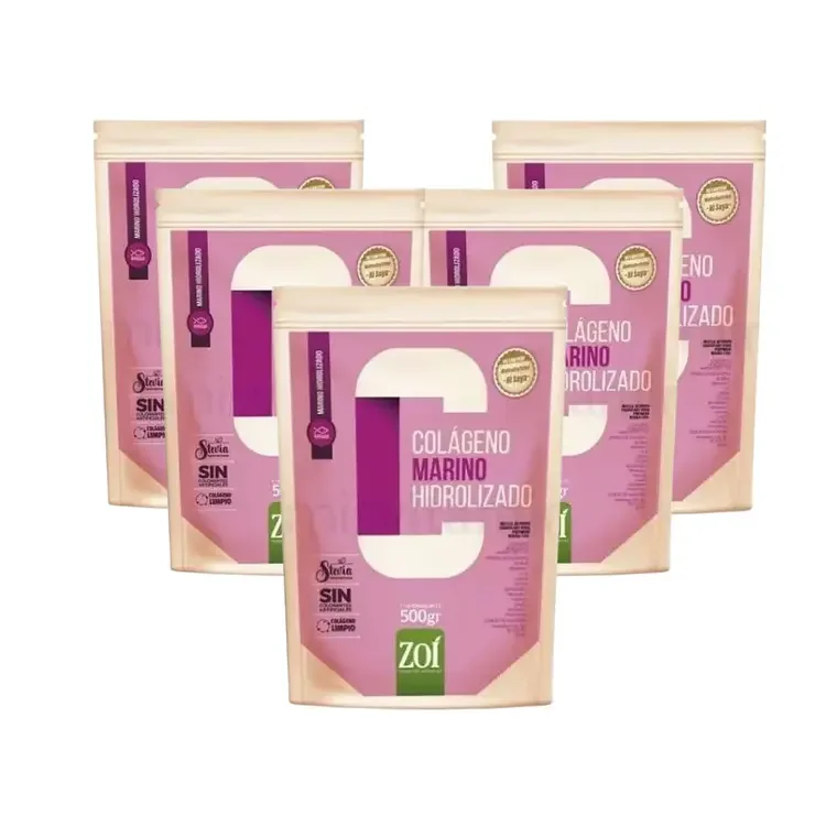Combo Colágeno Marino 500 g por 5 Unidades ZOI