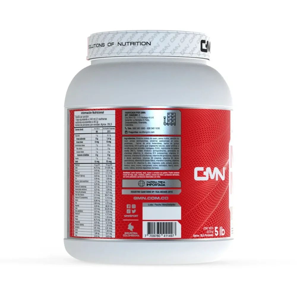 Nitro Mass Whey Protein 5 libras GMN - Imagen 2
