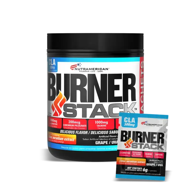 Burner Stack Tarro 50 Sachets NUTRAMERICAN