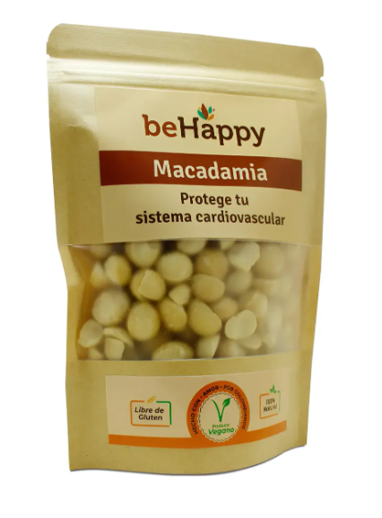 Macadamia Entera Natural 200g BEHAPPY