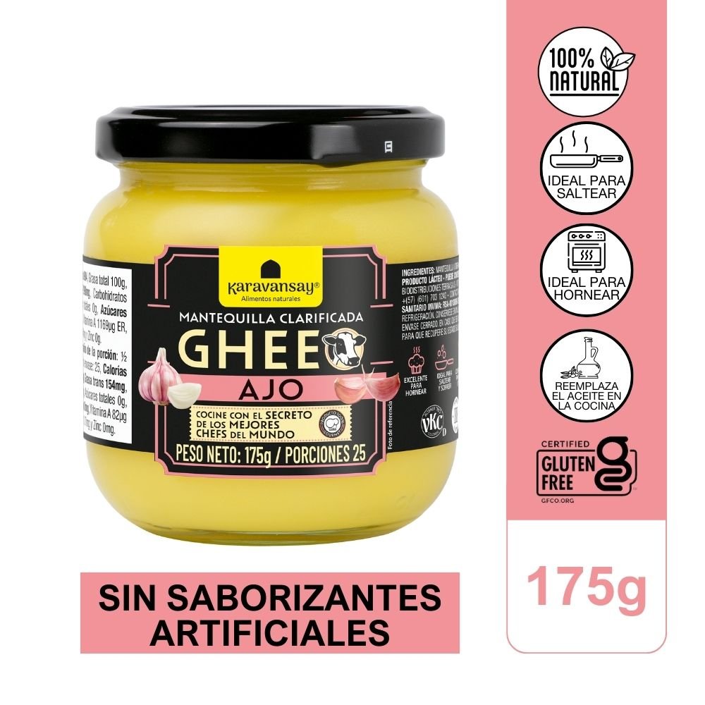 Mantequilla Clarificada Chee con Ajo 175g KARAVANSAY