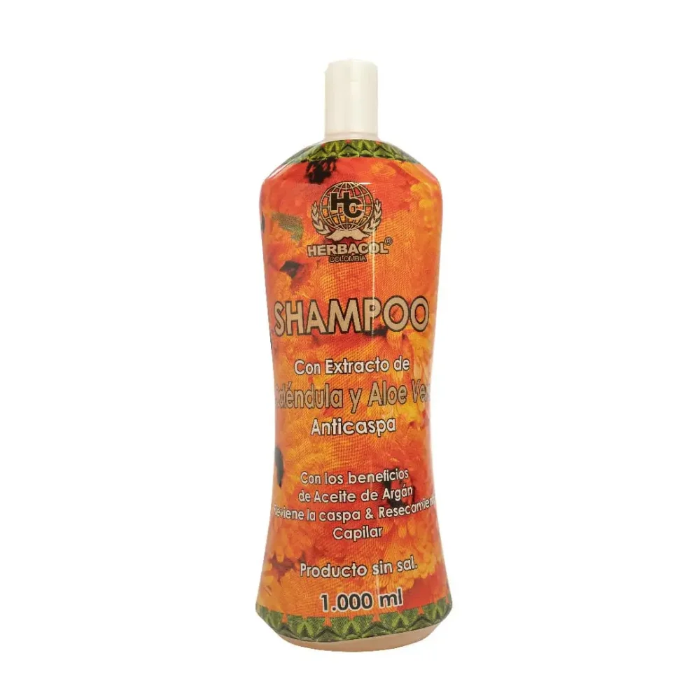 SHAMPOO DE CALÉNDULA Y ALOE VERA 1000ml HERBACOL