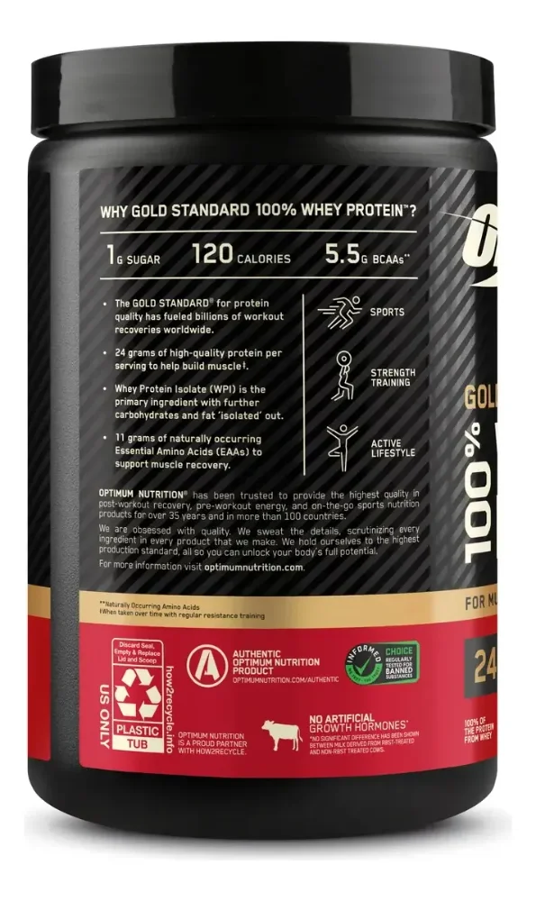Gold Standard 100% Whey Protein 10 Serv OPTIMUM NUTRITION - Imagen 2
