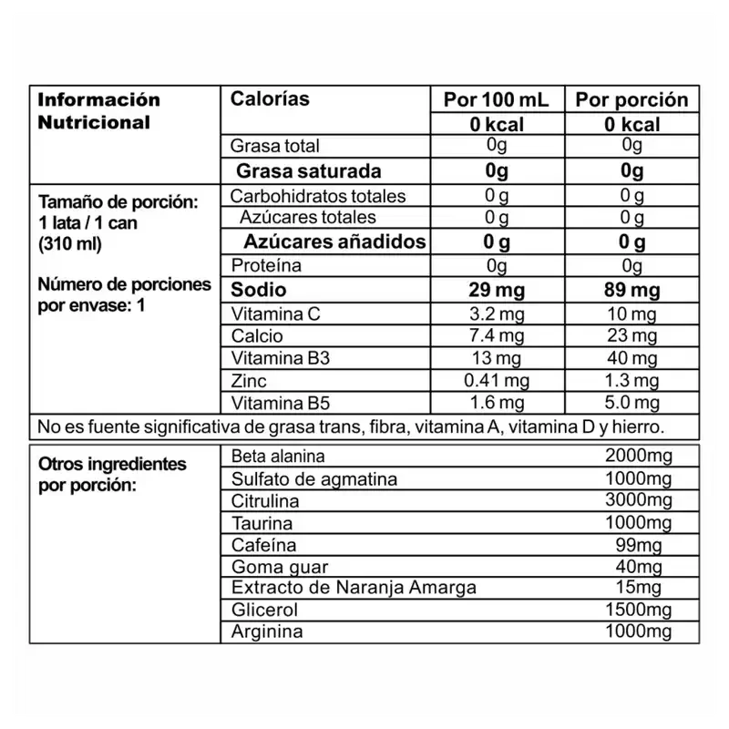 Myth Legendary - Pre entreno x24 NUTRAMERICA - Imagen 2