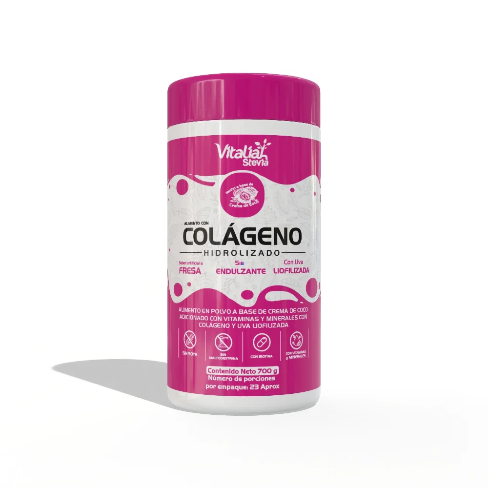 Bebida con Colágeno Hidrolizado sabor Fresa con Uva - 700g VITALIAH