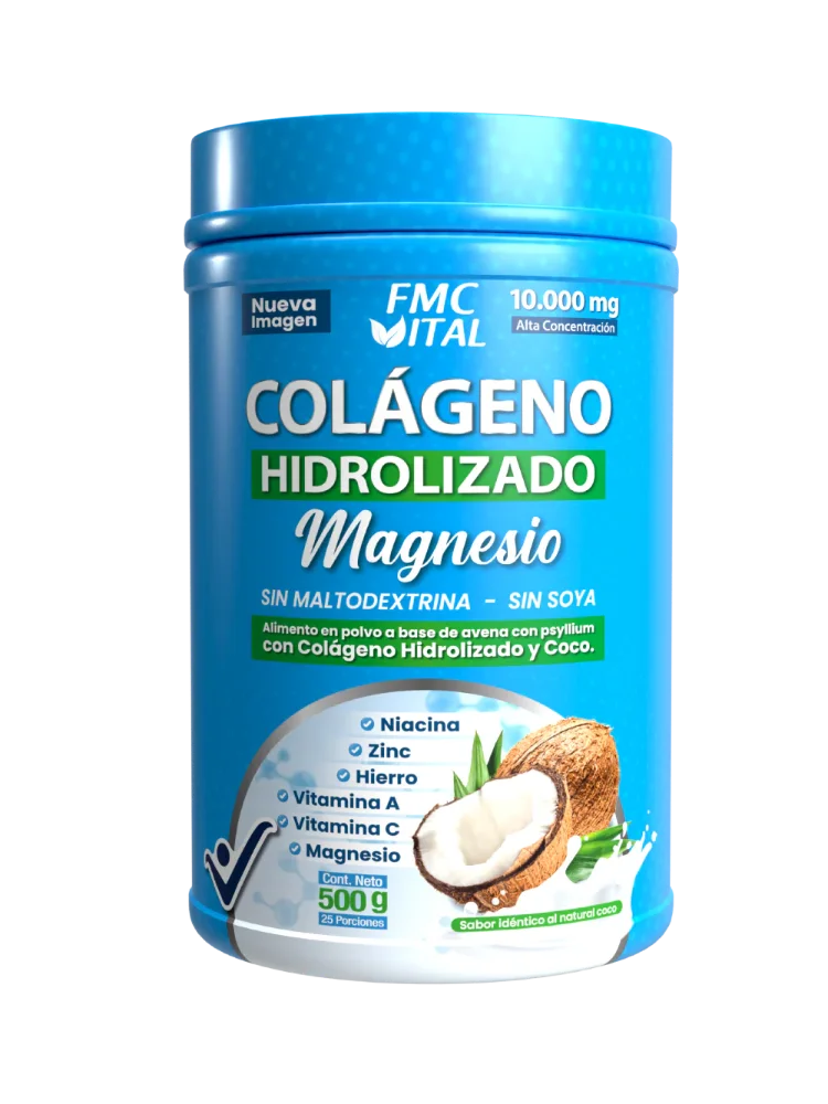Colágeno Hidrolizado con Coco 10.000 mg X 500 g FLOMECOL